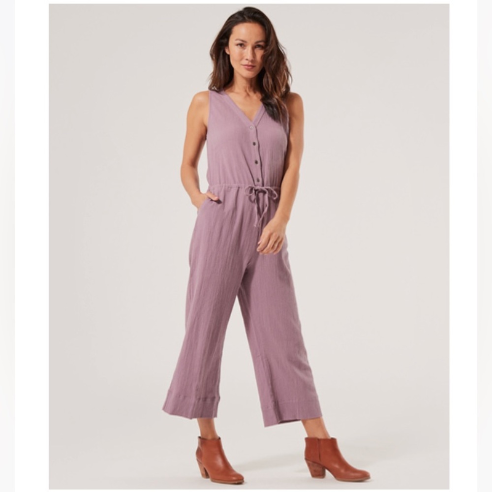 Pact Women’s Elderberry Woven Jumpsuit